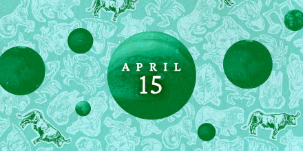 Planets on zodiac background