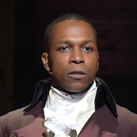 Actor Leslie Odom, Jr. performs on stage during "Hamilton" GRAMMY performance for The 58th GRAMMY Awards at Richard Rodgers Theater on February 15, 2016 in New York City.